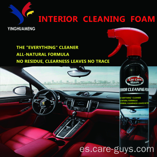 Spray de limpiador interno de automóvil en espuma múltiple